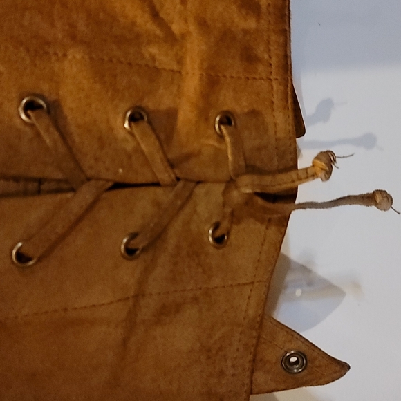 Vintage woman's Western  genuine brown suede size M jacket - Picture 8 of 11